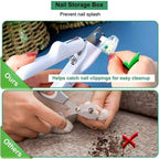 Pet Nail Clippers With LED Light Dogs Cat Nail Scissors Professional