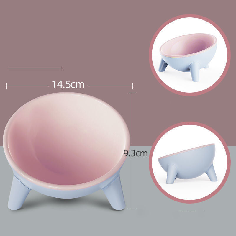 Cat Dog Bowl With Stand Pet Feeding Food Bowls Dogs