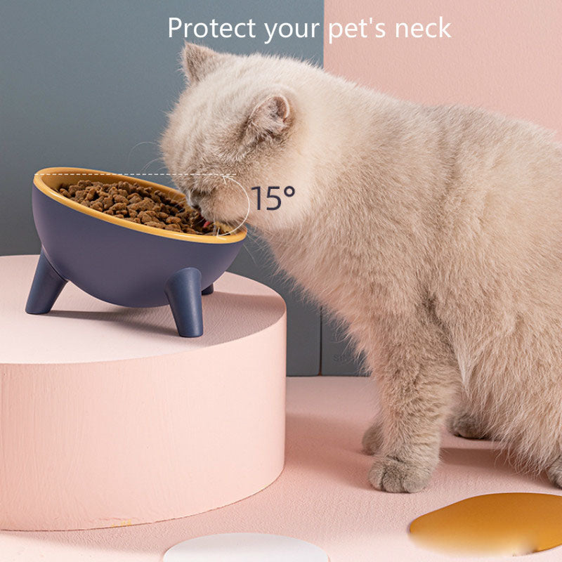 Cat Dog Bowl With Stand Pet Feeding Food Bowls Dogs