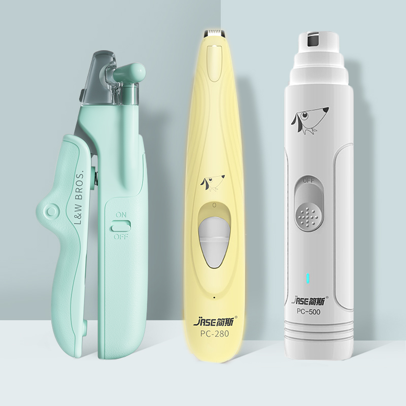 Pet Nail Clippers With LED Light Dogs Cat Nail Scissors Professional