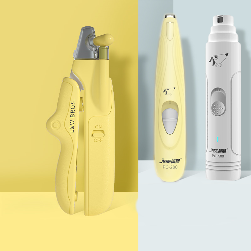 Pet Nail Clippers With LED Light Dogs Cat Nail Scissors Professional