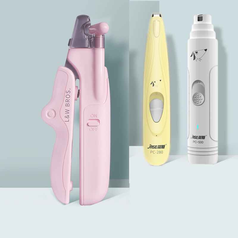 Pet Nail Clippers With LED Light Dogs Cat Nail Scissors Professional