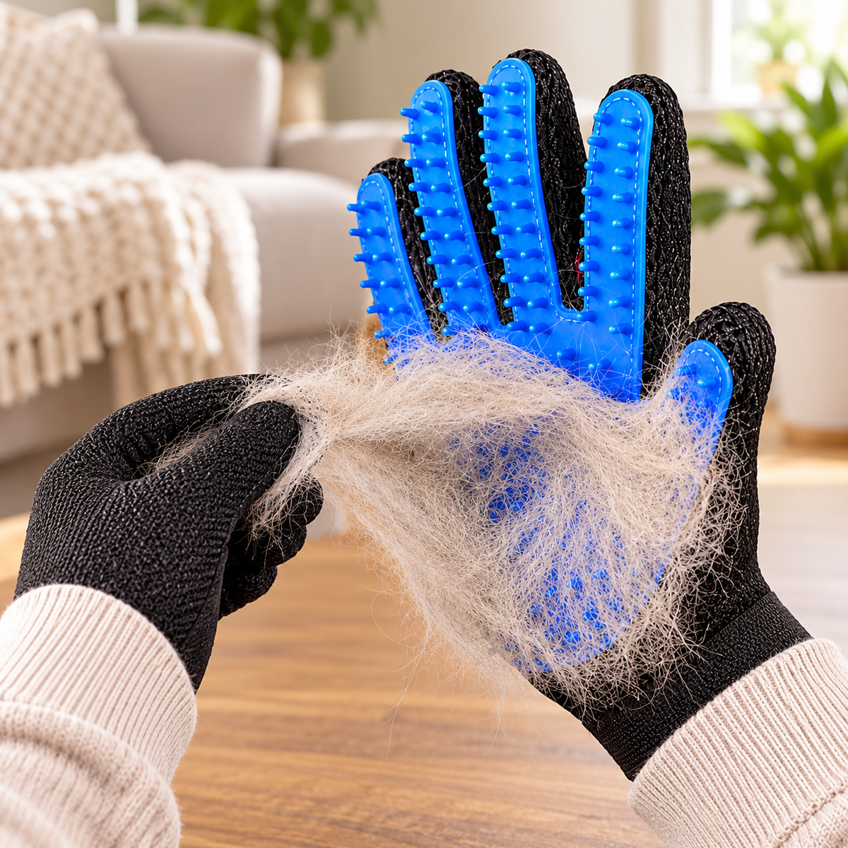 Pet Grooming Gloves & Hair Removal Mittens