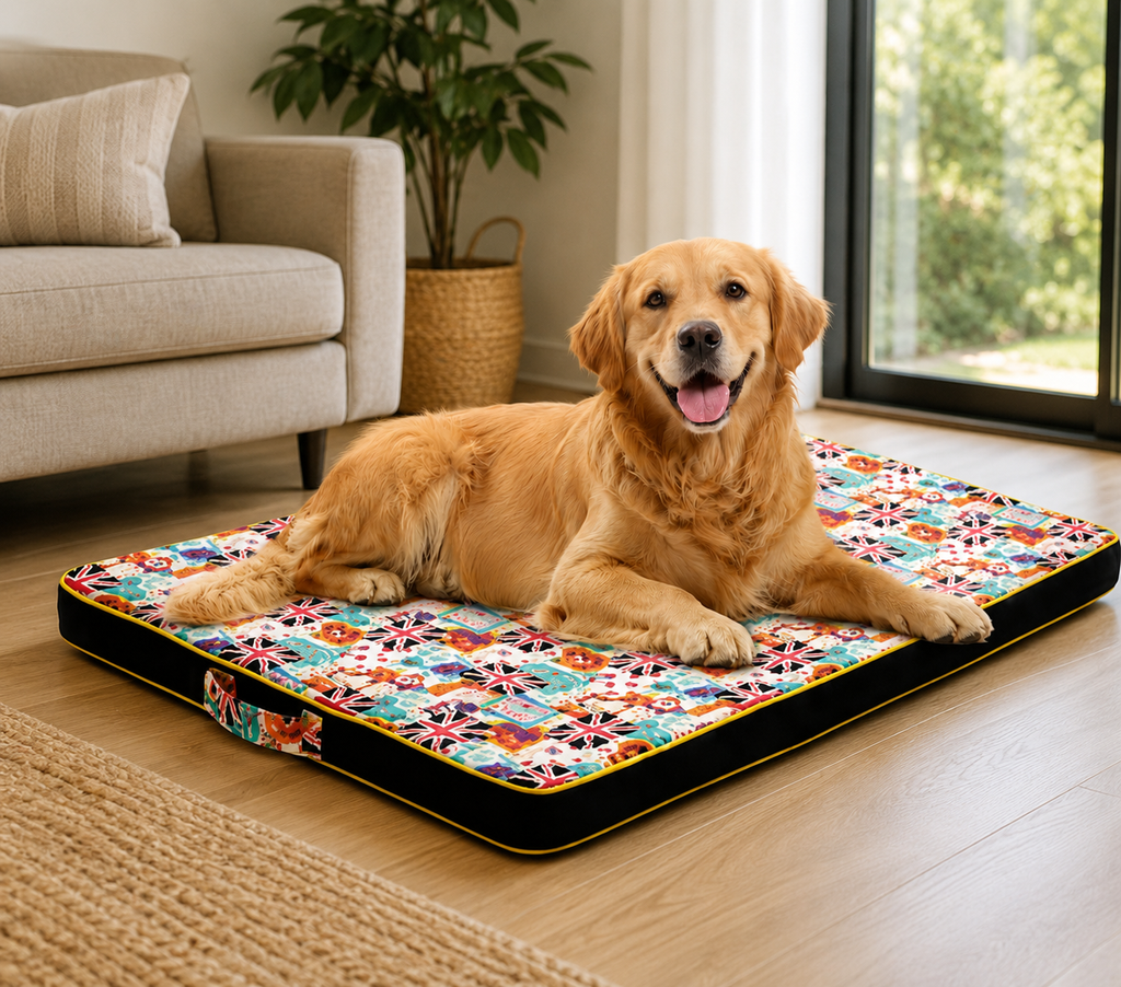 Thickened Pet Printing Canvas Dog Mats Dog Bed Mats Dog Bed Mattresses