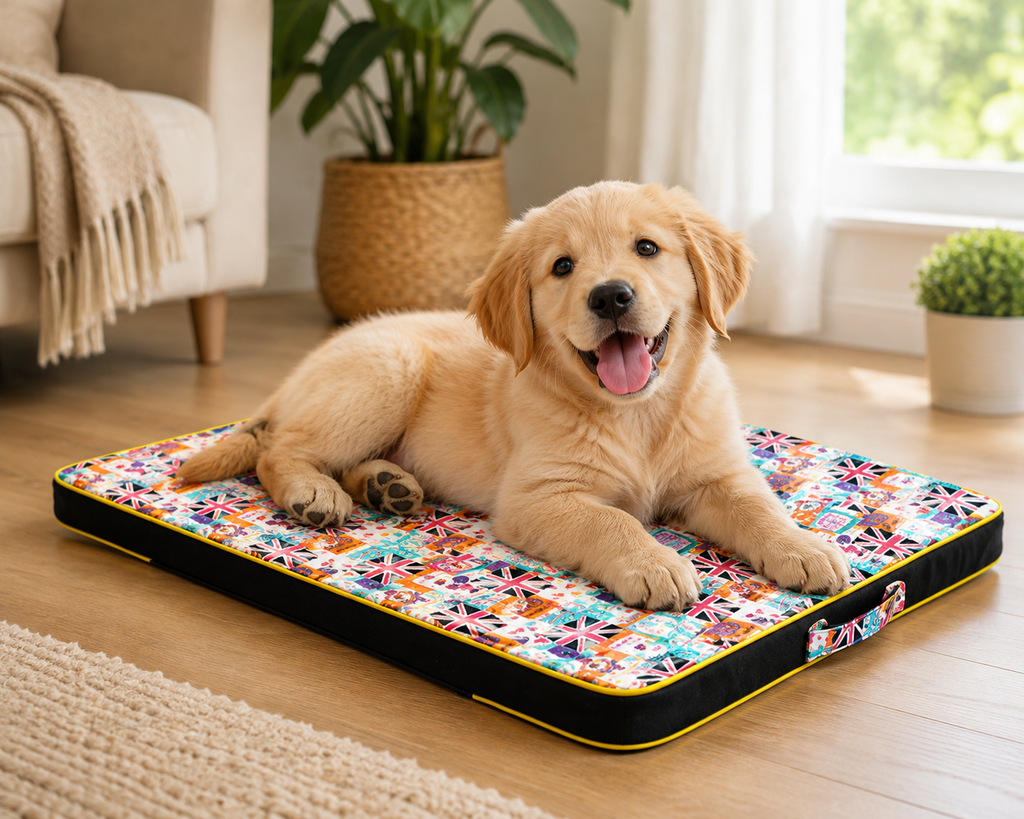 Thickened Pet Printing Canvas Dog Mats Dog Bed Mats Dog Bed Mattresses