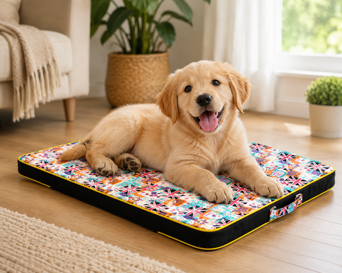 Thickened Pet Printing Canvas Dog Mats Dog Bed Mats Dog Bed Mattresses