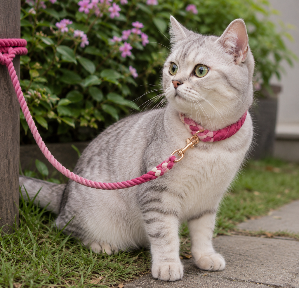ROPE LEASH - CHERRY BLOSSOM