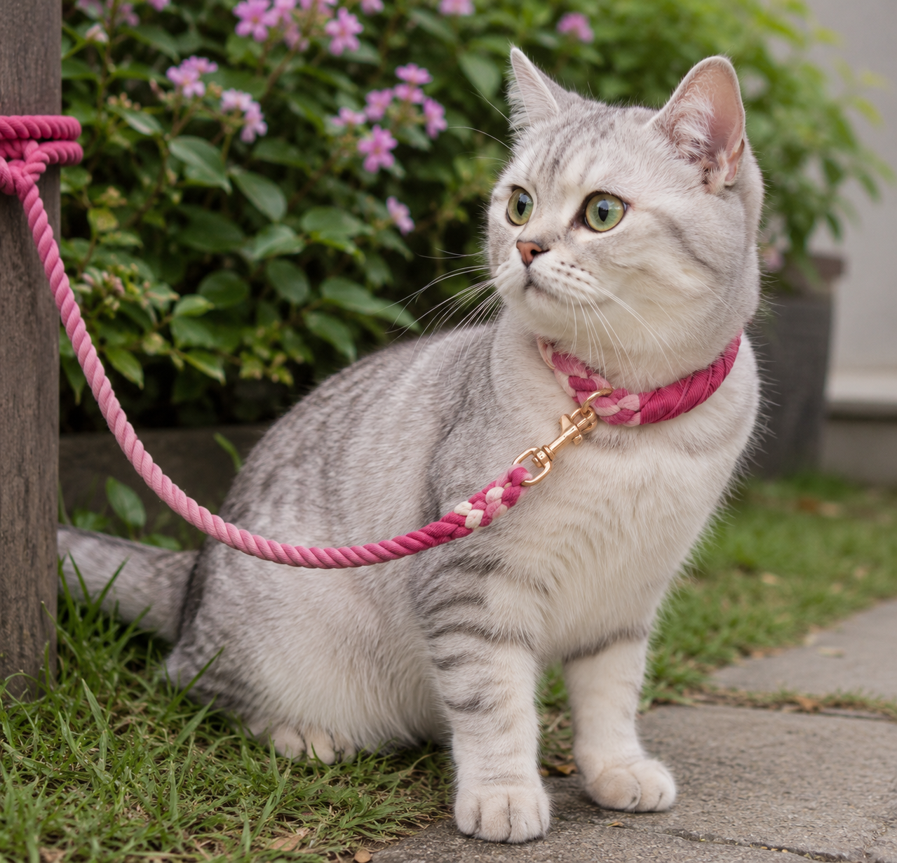 ROPE LEASH - CHERRY BLOSSOM