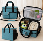 Pet Travel Lunch Bag Food Storage Box Foldable Bowl Portable Storage
