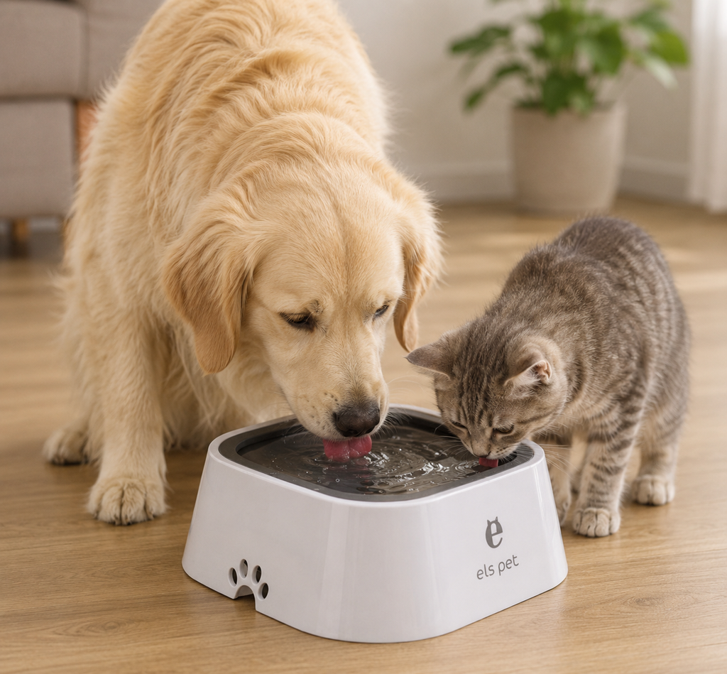 1.5L Cat Dog Water Bowl Carried Floating Bowl