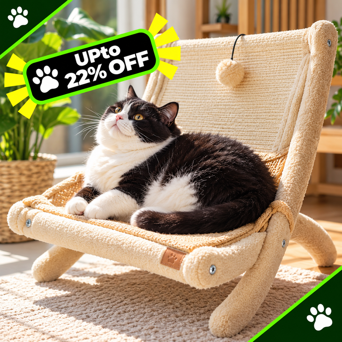 Cozy Pet Sofa Bed Sunbathing Chair