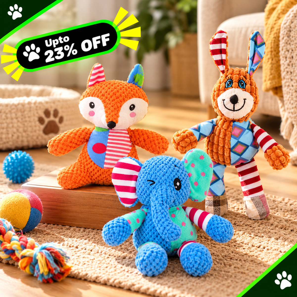Pet plush toys for kids and dogs