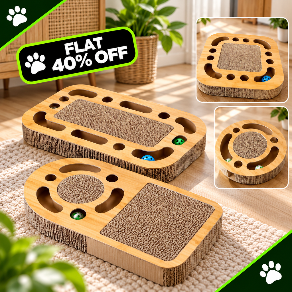 Cat Scratch Board Round Ball Grinding Claw Funny Toy
