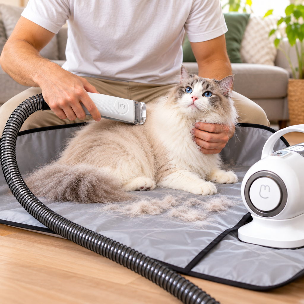 Pet Shaving Smart Grooming and Hair Sucker