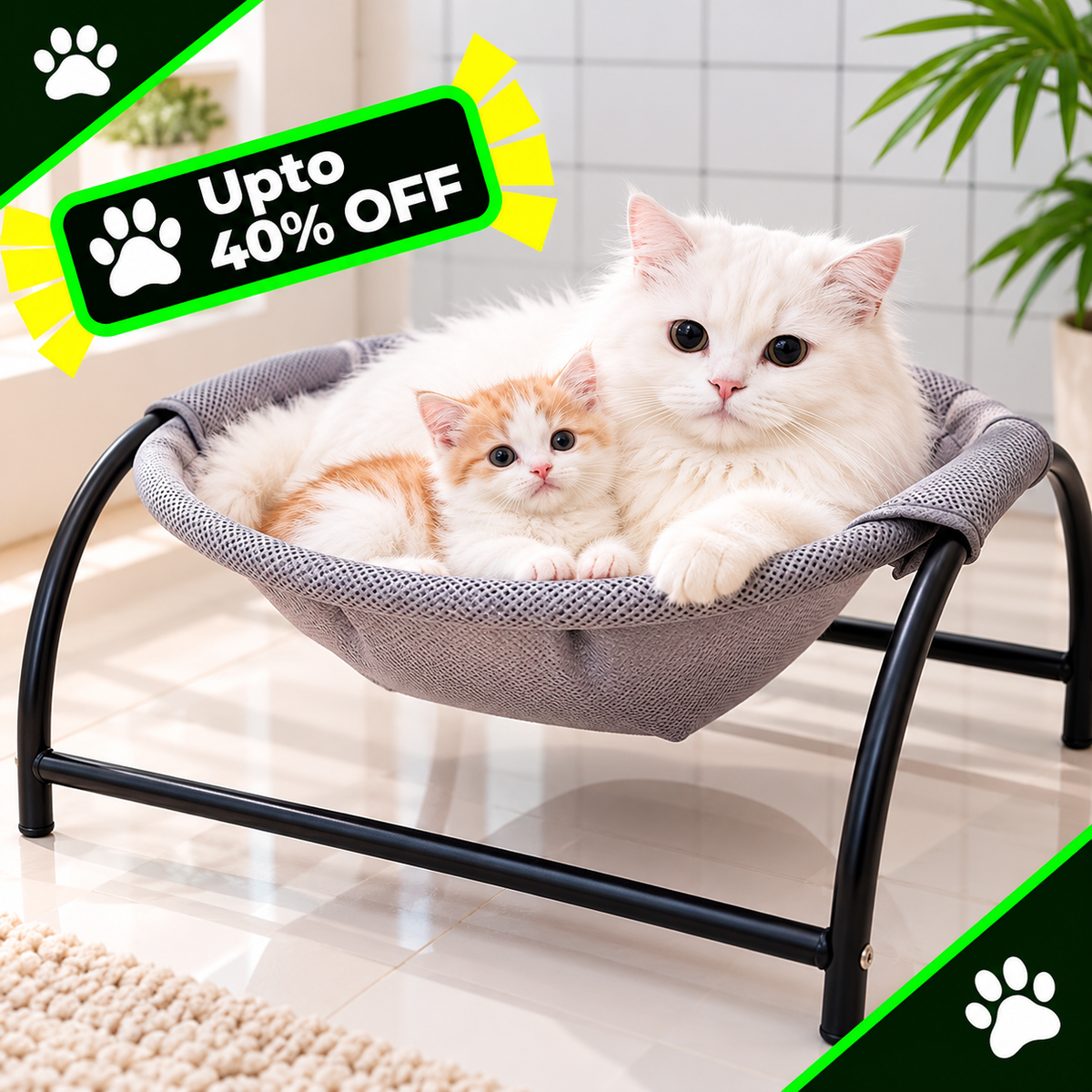 Elegant and Soft Pet Camping Bed