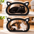Cat Head Scratch Board Bed Toy