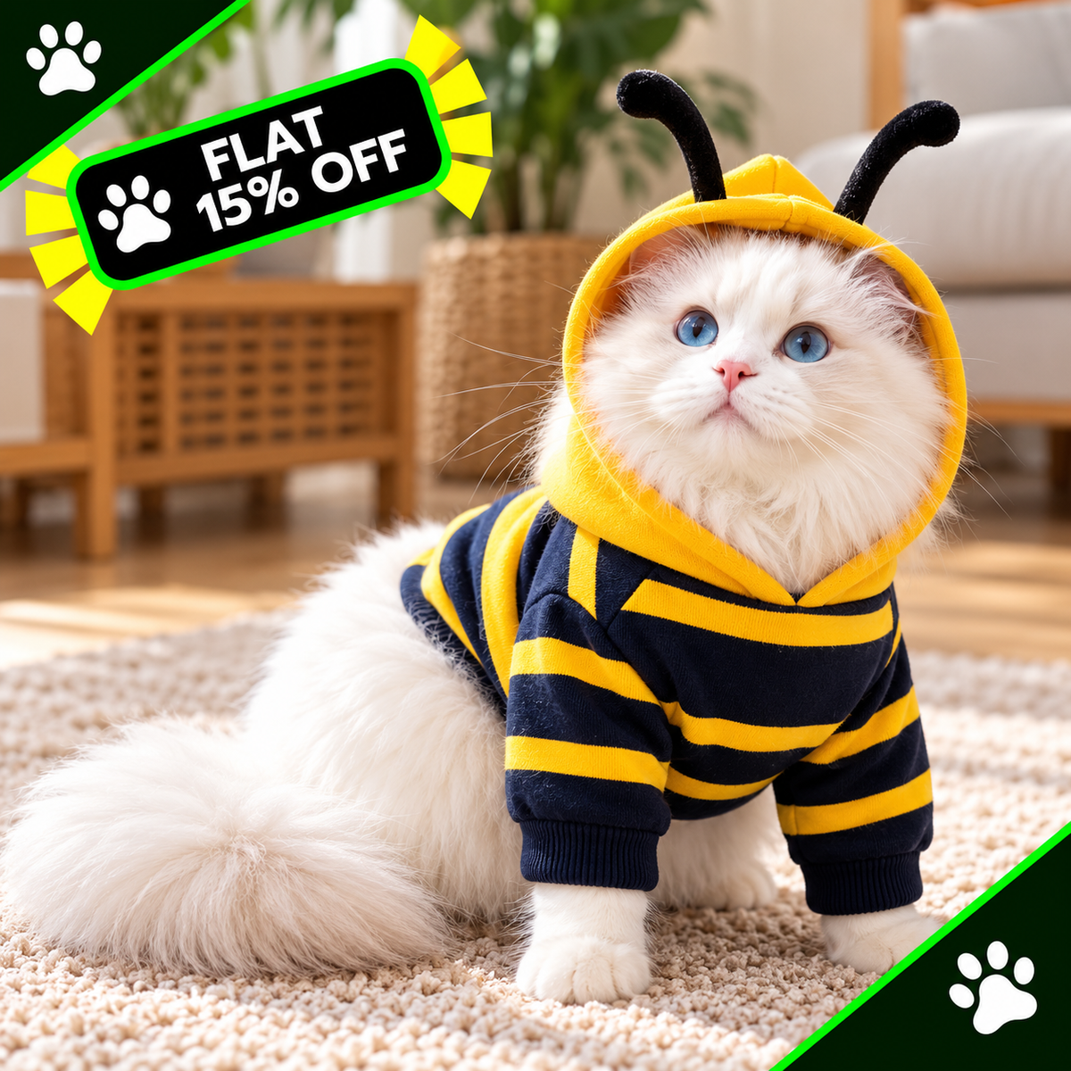 Winter Warm Clothes Cute Plush Coat Hoodies For Pet