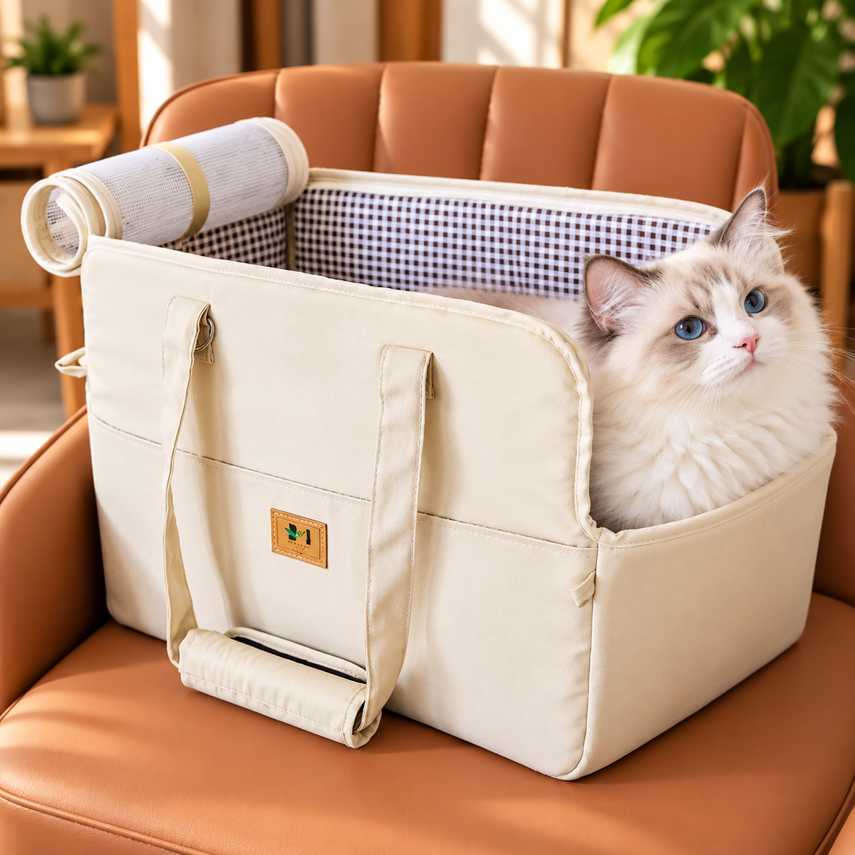 Elegant Crossbody Out Breathable and Portable Pet Bag