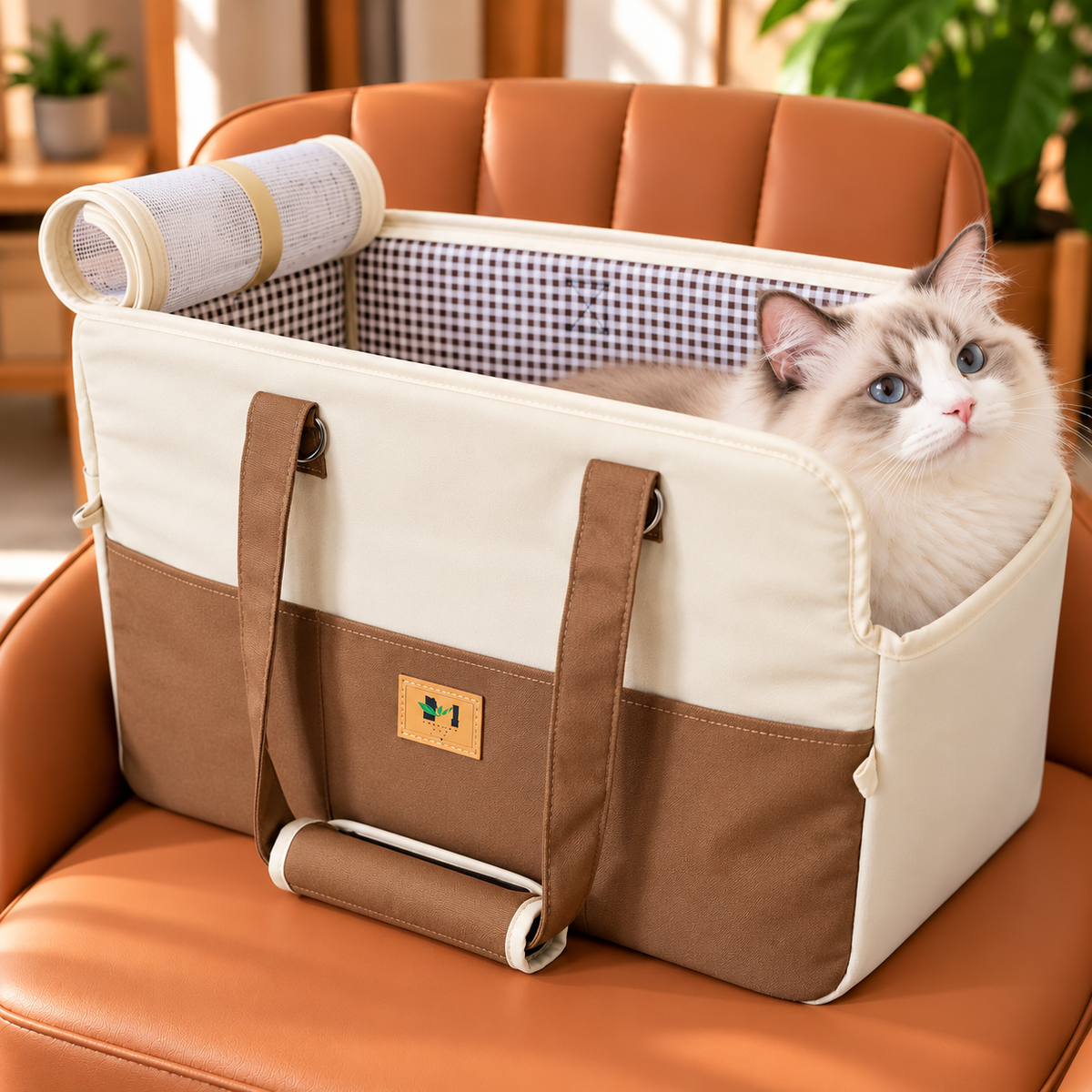 Elegant Crossbody Out Breathable and Portable Pet Bag