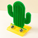 Cactus Cat Toy Self Groomer With Two Catnip Balls