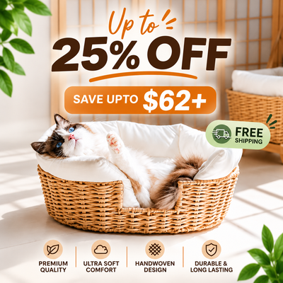 Hand-woven Warm Universal Rattan Basket Pet Nest
