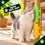 Cat Scratching Rubbing Brush Grooming Self Cleaning