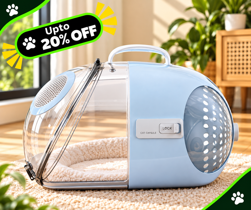 Premium Portable Transparent Space Capsule Cat Carrier Bag