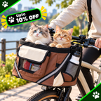 Pet Bicycle Carrier Removable Basket For Outdoor