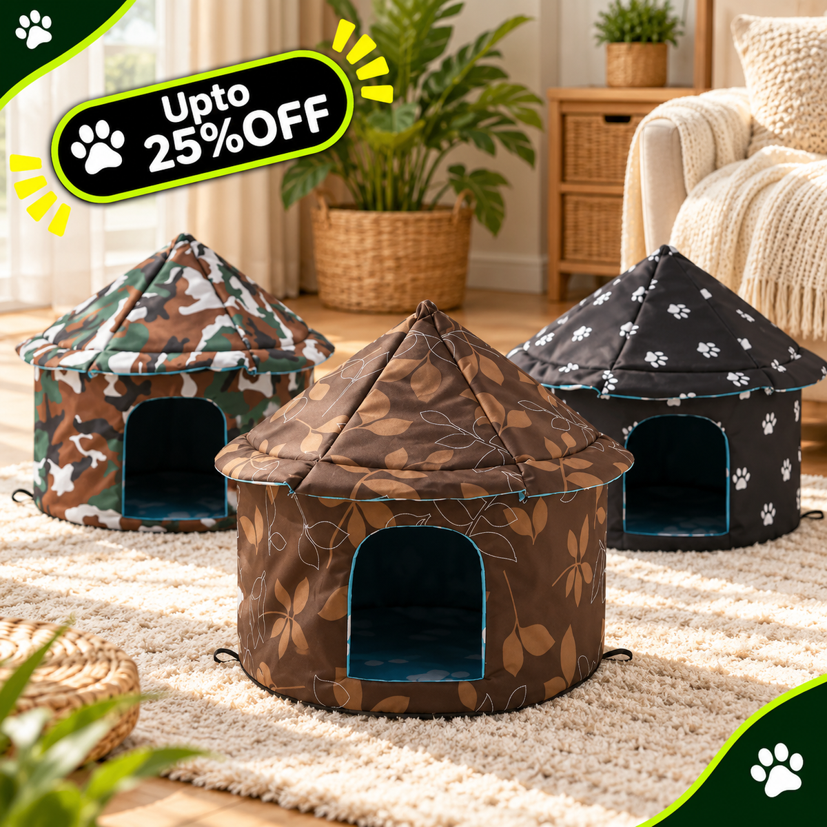 Outdoor Waterproof Pet Nest Cold Proof Tent