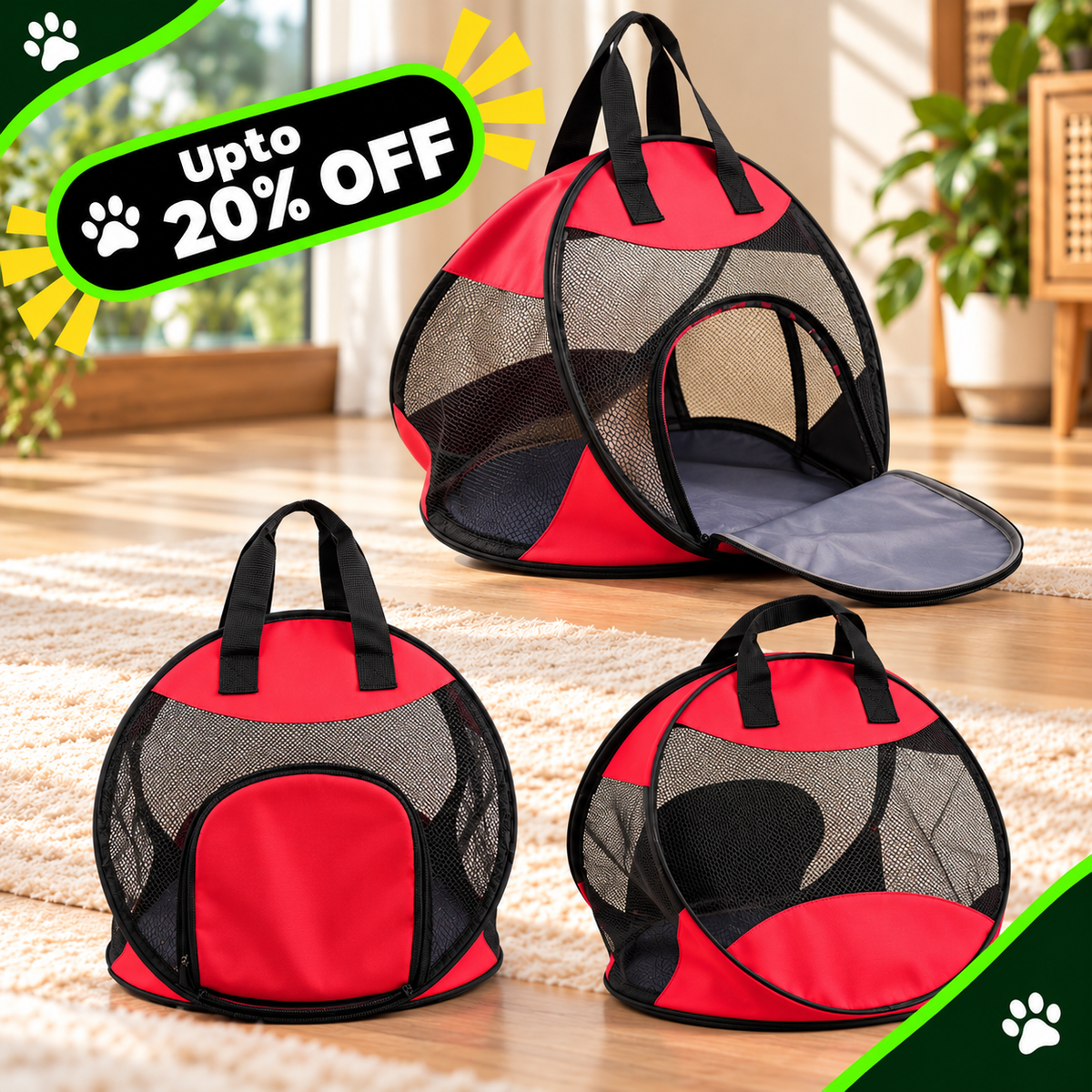 Portable Breathable Handbag For Pets