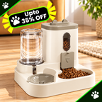 Automatic Pet Feeder Basin Bowl Supplies With Water Dispenser