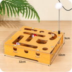Cat Teasing Stick Maze Box Supplies Toy
