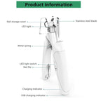 Pet Nail Clippers With LED Light Dogs Cat Nail Scissors Professional