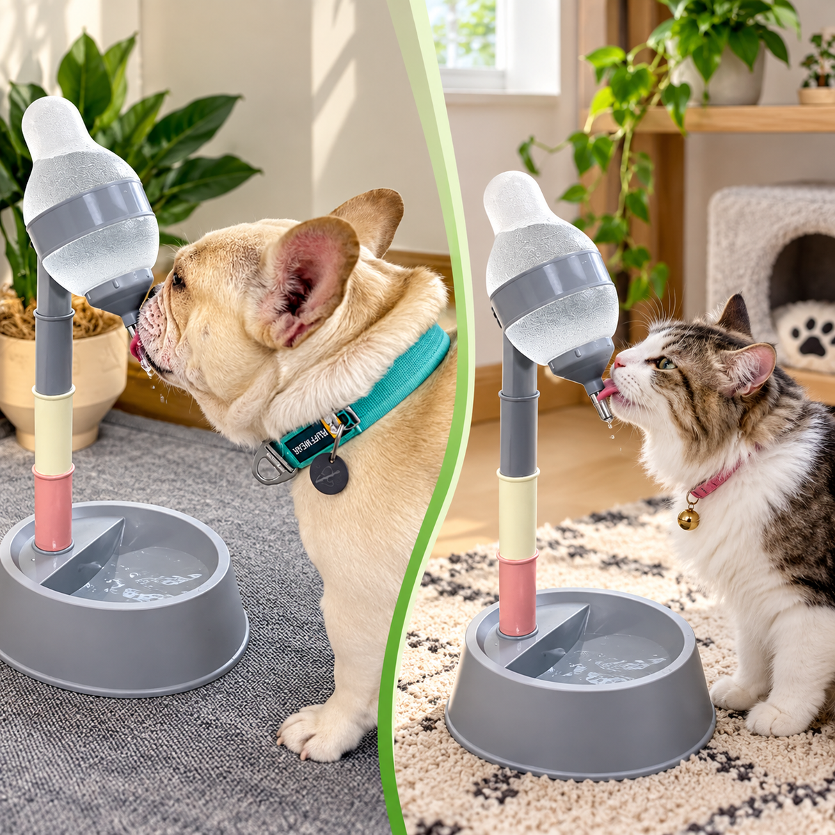 Automatic Pet Water Dispenser with Adjustable Stand