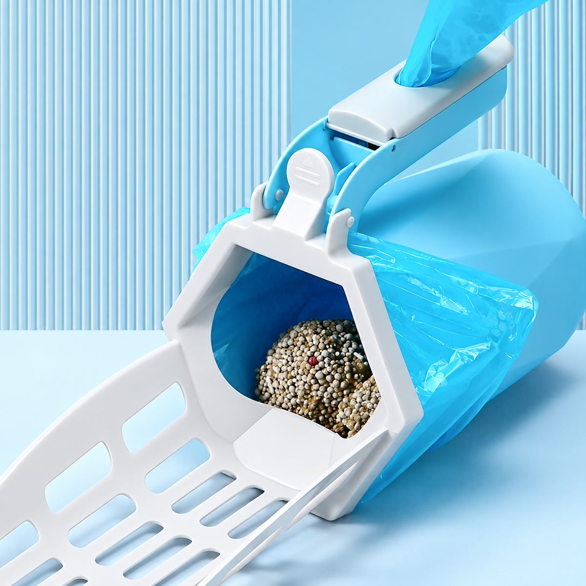 Large Capacity Integrated Cat Litter Scoop Cleaning Tool