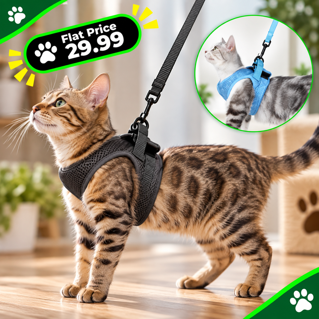 Chest Harness Cat Leash Vest