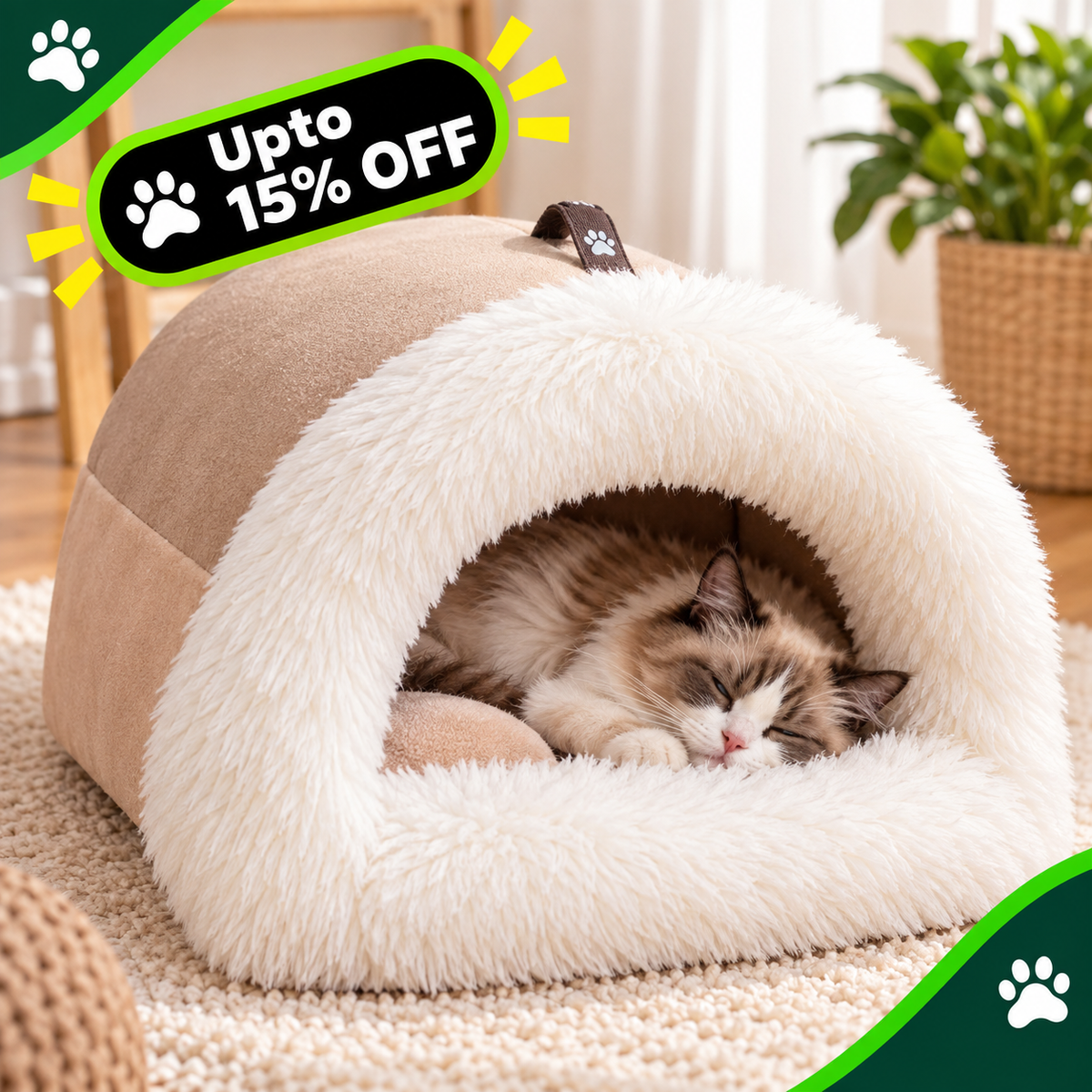 CozyNest™ Portable Warm Pet Bed