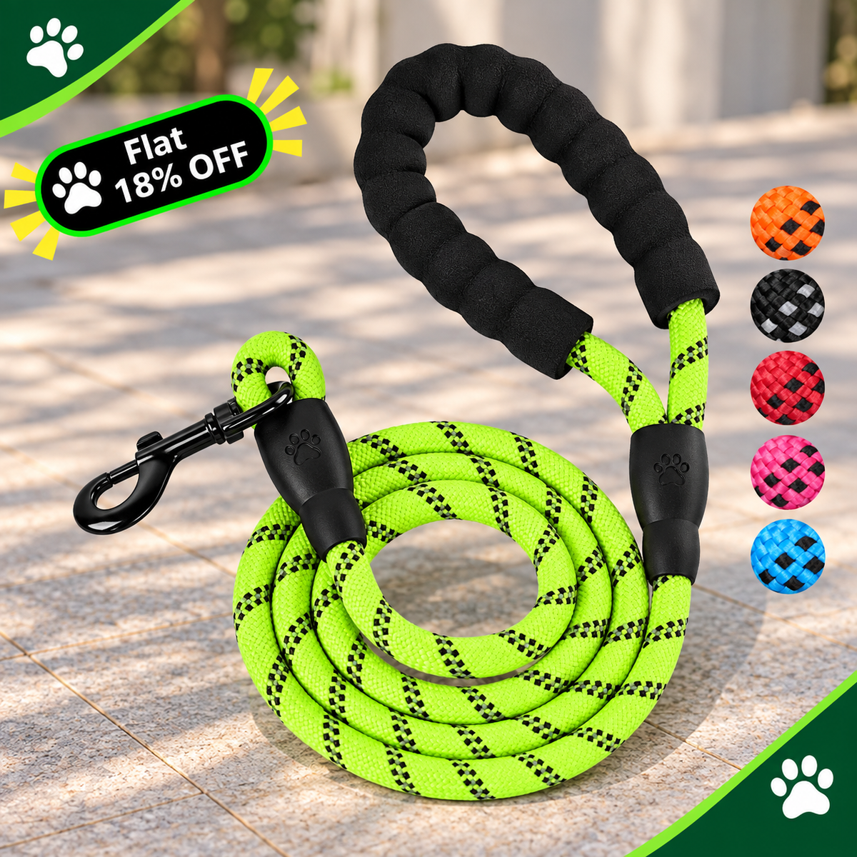 reflective dog leash 