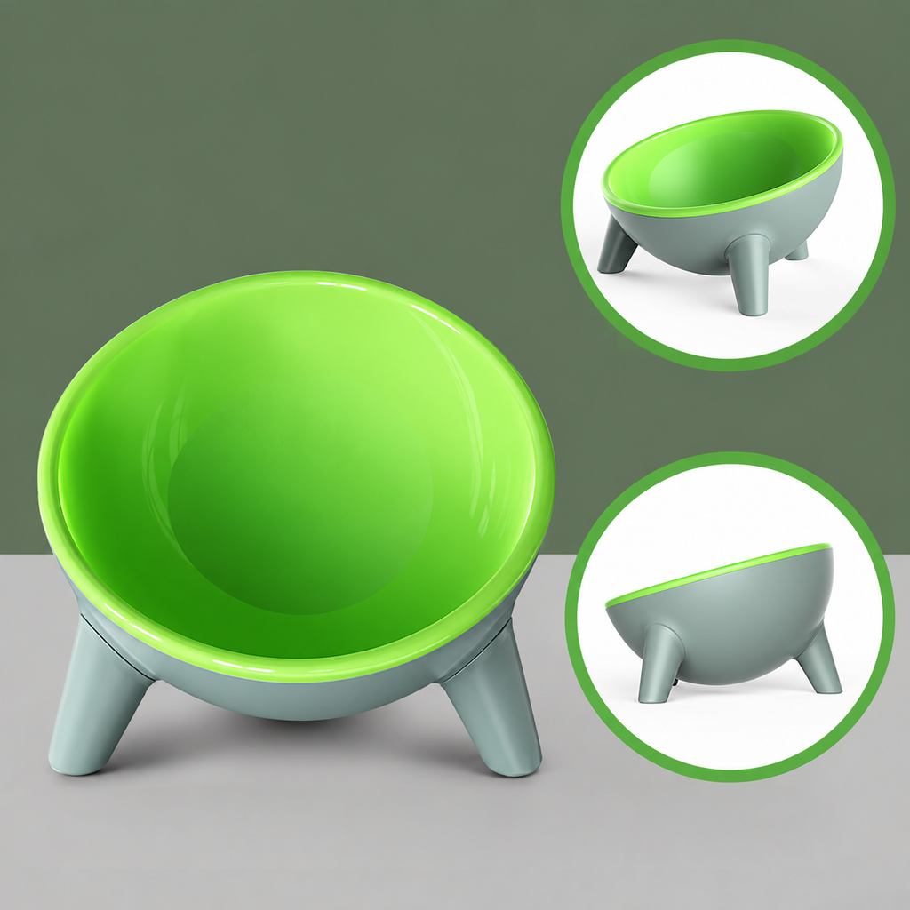 Elevated Pet Food & Water Bowl with Stand