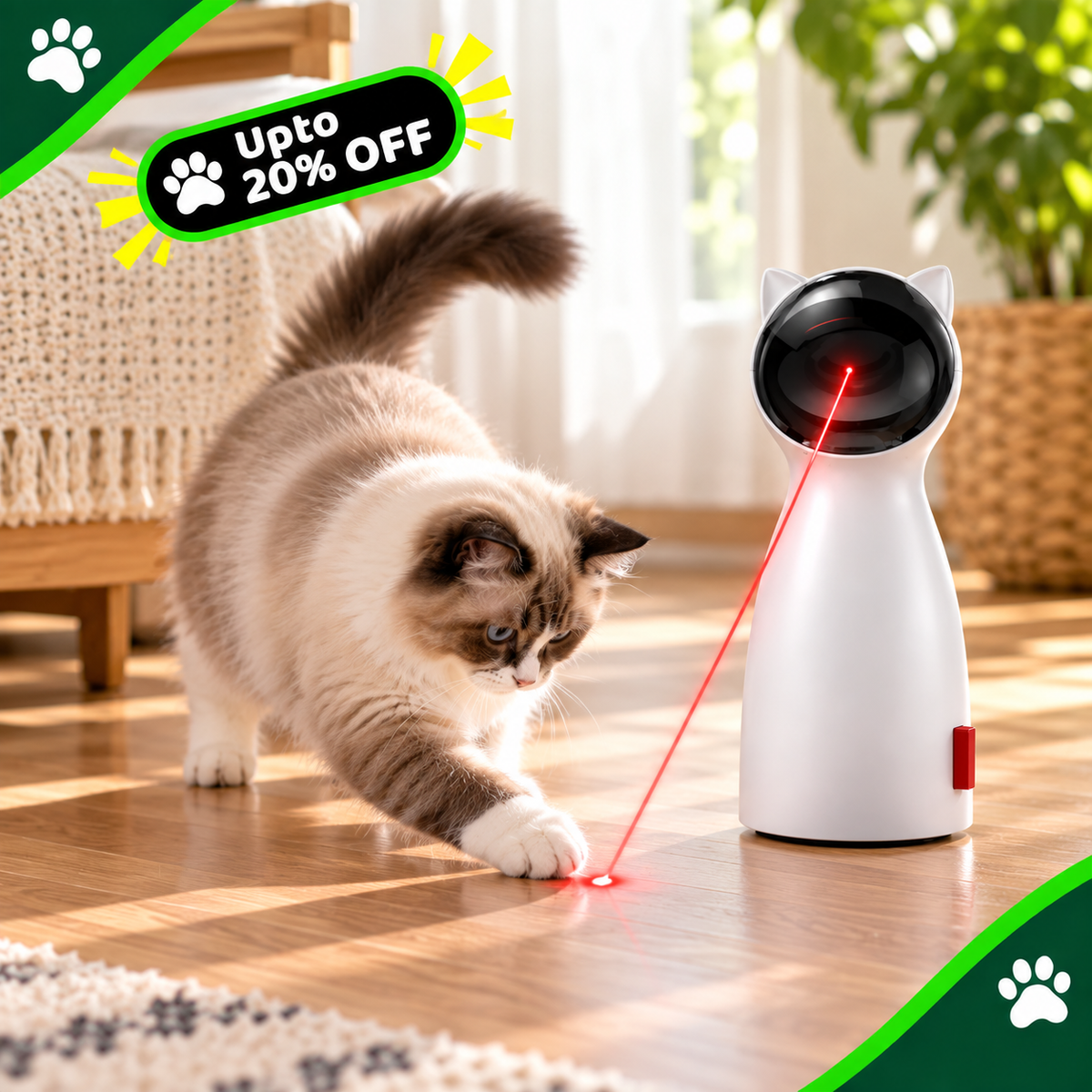 Smart Automatic LED Laser Cat Exercise Toy