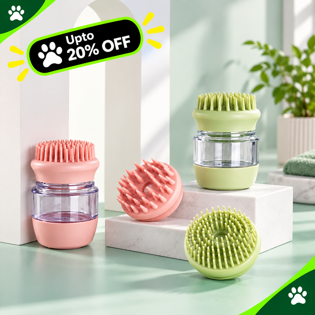 Multifunctional Pet Bath Massage Brush Comb