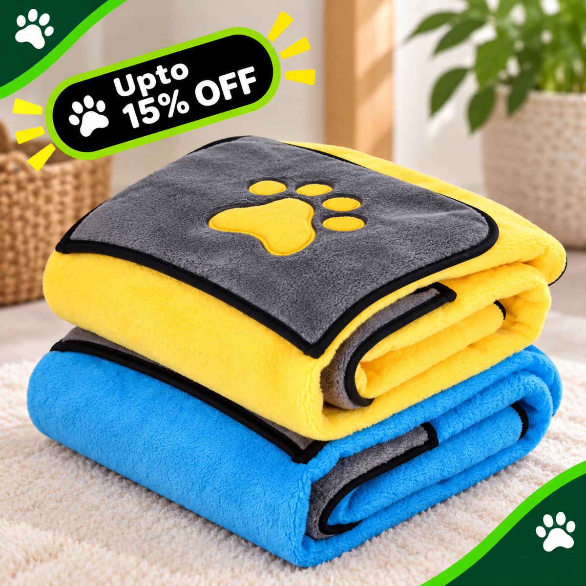 Pet bath towel