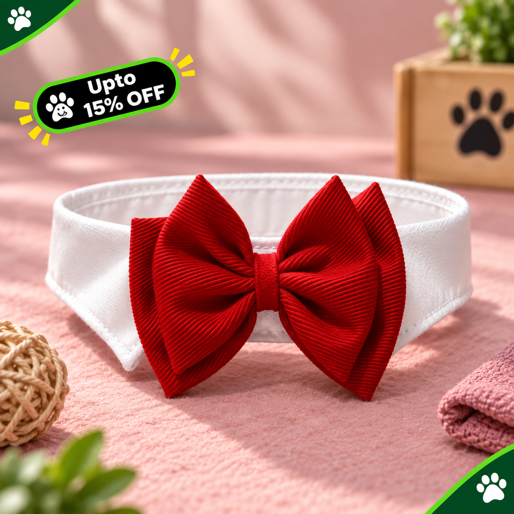 Pet Collar Butterfly Festival Cotton Tie