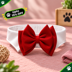 Pet Collar Butterfly Festival Cotton Tie