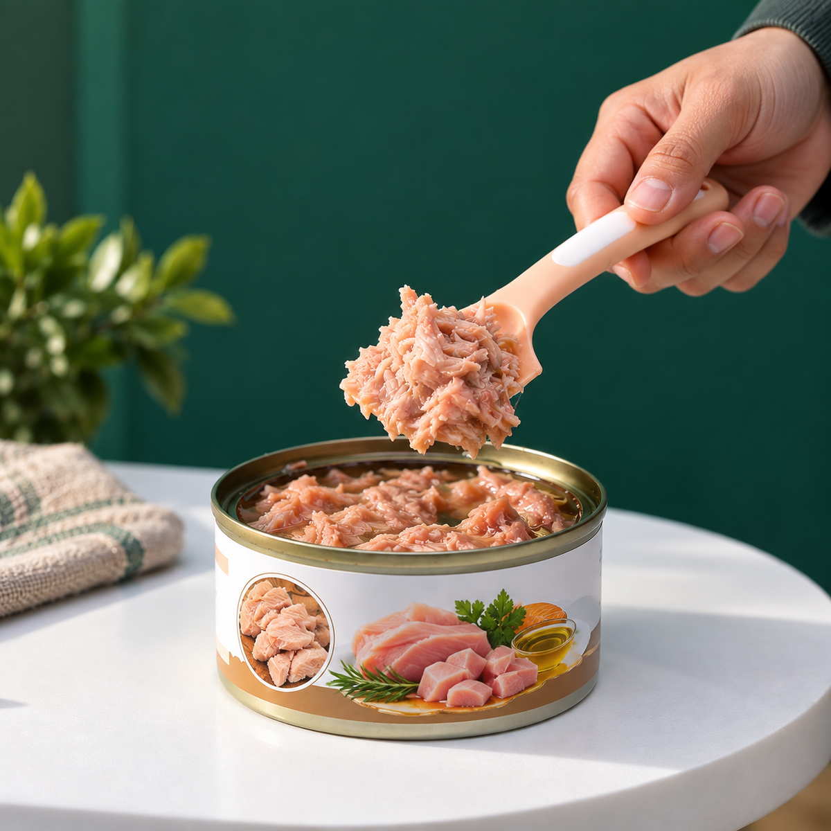 Pets Tableware Canned Spoons with Long Handles