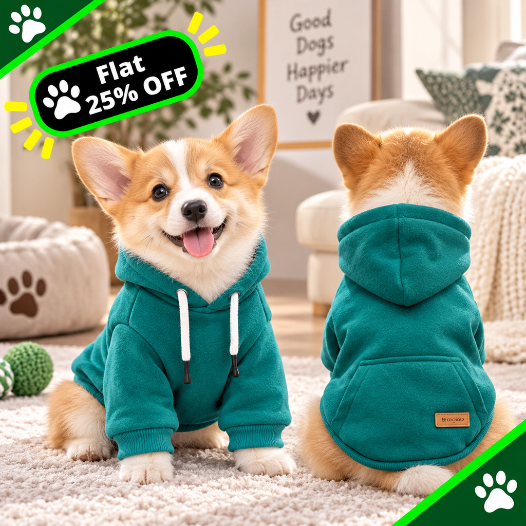 Pet Dog Fashion Simple Hooded Sweater