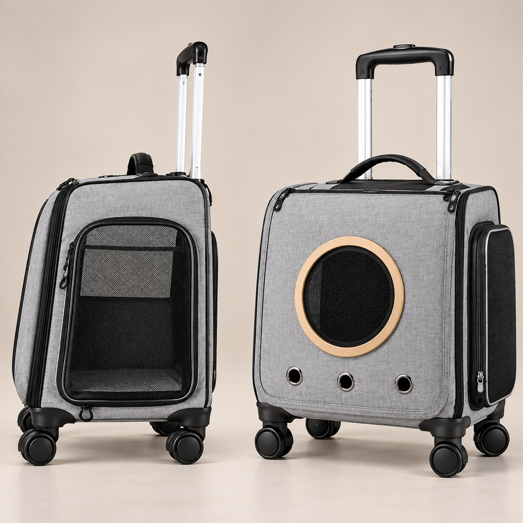Universal-wheel Portable Pet Travel Carrier