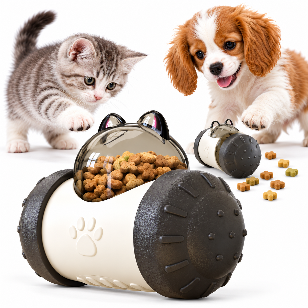 Funny Pet Leaking Toy With Wheel Interactive