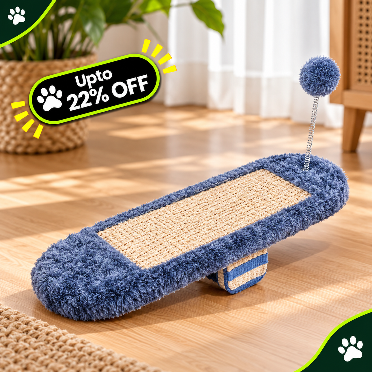 Cat kitten, seesaw toy