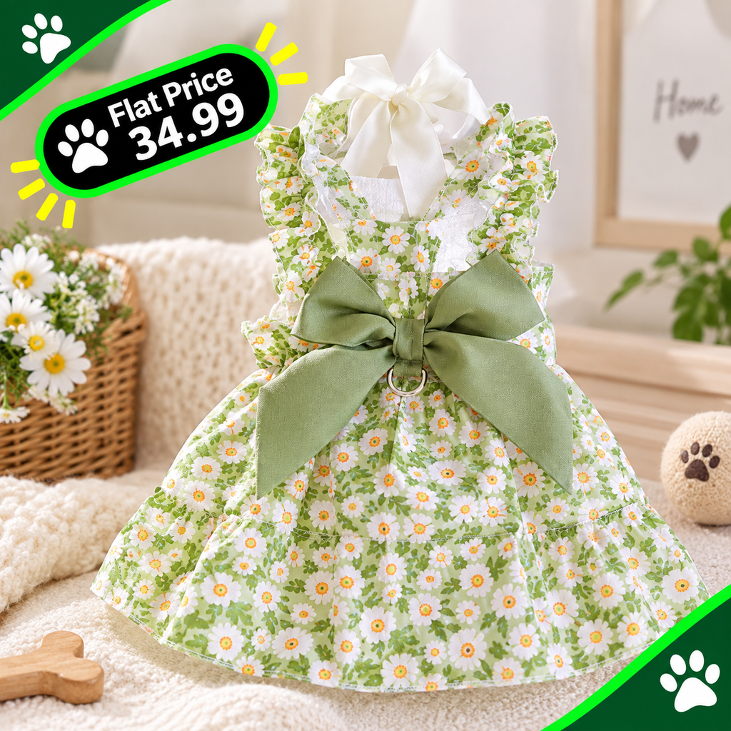 Pet Spring & Summer Strap Dress